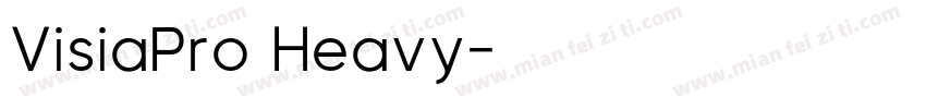 VisiaPro Heavy字体转换